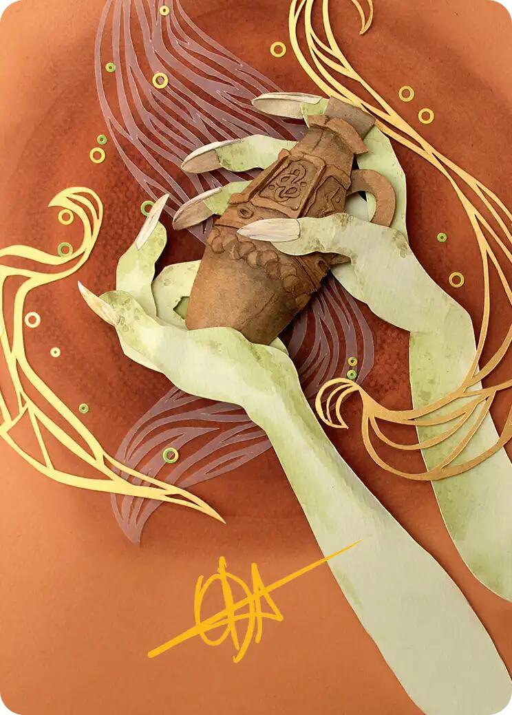 Thousand-Year Elixir Art Card (Gold-Stamped Signature) [Lorwyn Eclipsed Art Series] | Good Games Morley