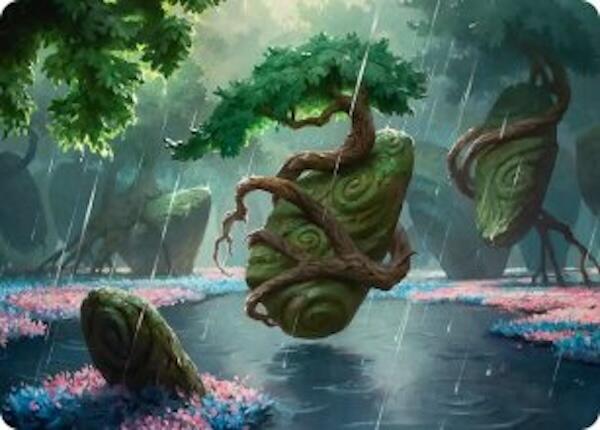 Rain-Slicked Copse Art Card [Lorwyn Eclipsed Art Series] | Good Games Morley