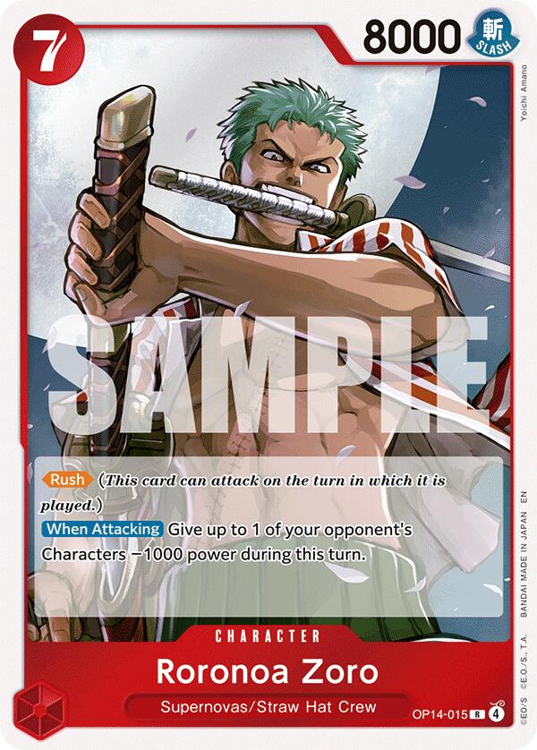 Roronoa Zoro (OP14-015) [The Azure Sea's Seven] | Good Games Morley