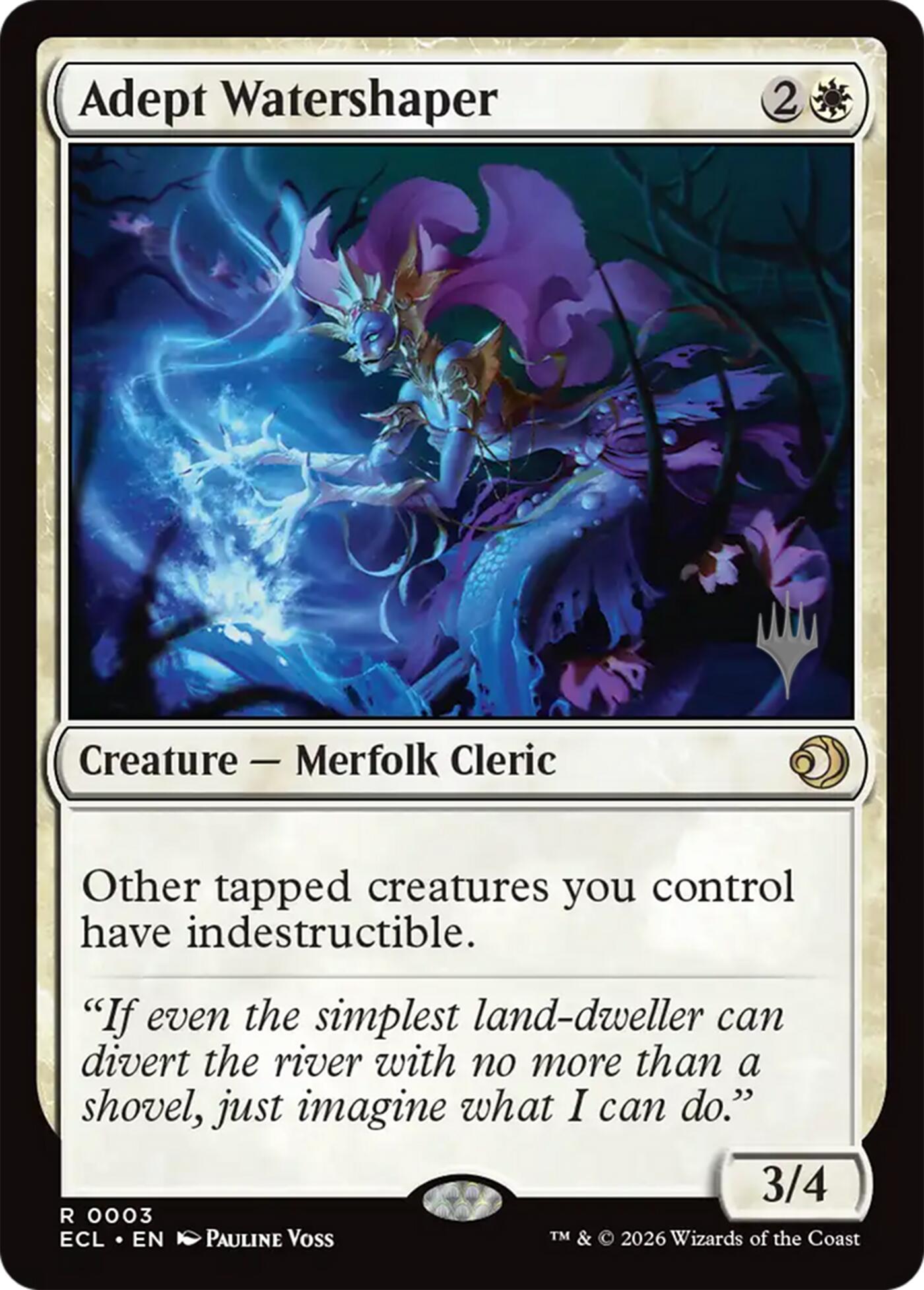 Adept Watershaper [Lorwyn Eclipsed Promos] | Good Games Morley