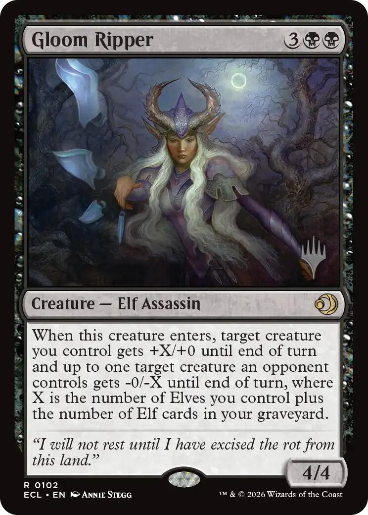 Gloom Ripper [Lorwyn Eclipsed Promos] | Good Games Morley