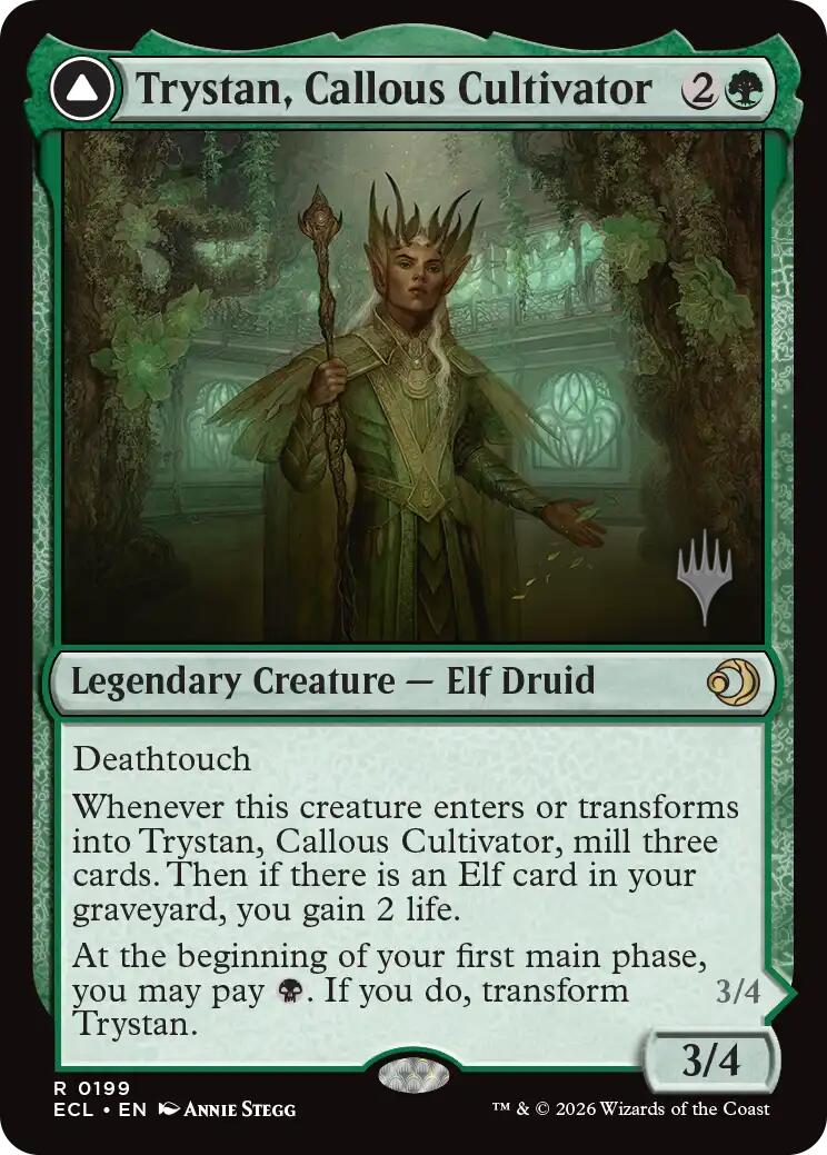 Trystan, Callous Cultivator [Lorwyn Eclipsed Promos] | Good Games Morley