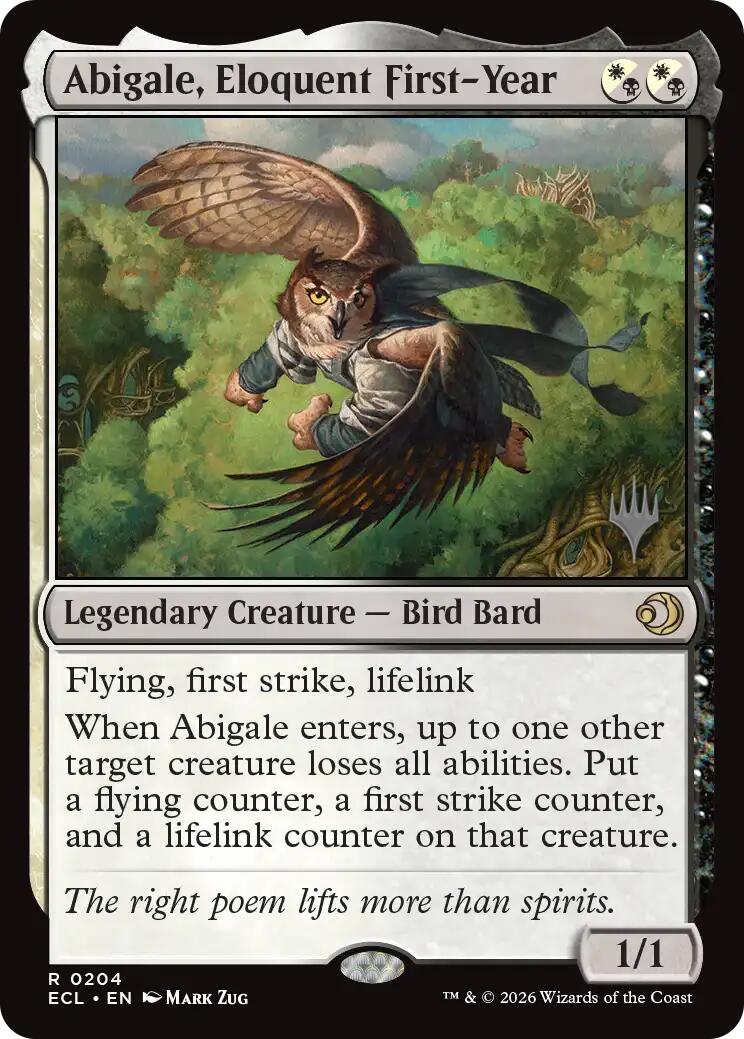 Abigale, Eloquent First-Year [Lorwyn Eclipsed Promos] | Good Games Morley