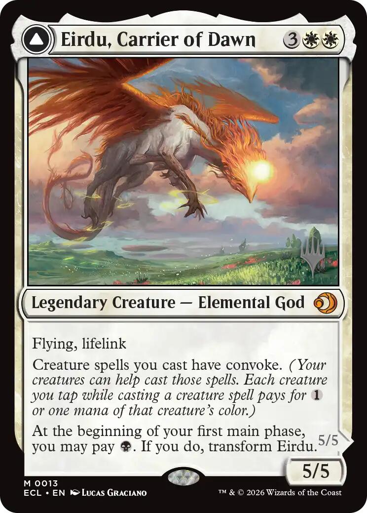Eirdu, Carrier of Dawn [Lorwyn Eclipsed Promos] | Good Games Morley