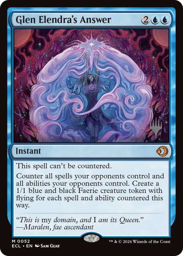 Glen Elendra's Answer [Lorwyn Eclipsed Promos] | Good Games Morley