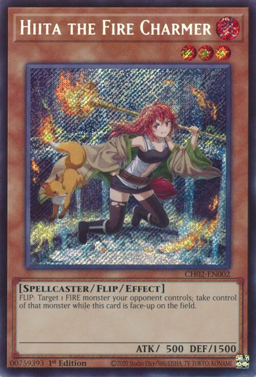 Hiita the Fire Charmer [CH02-EN002] Secret Rare | Good Games Morley