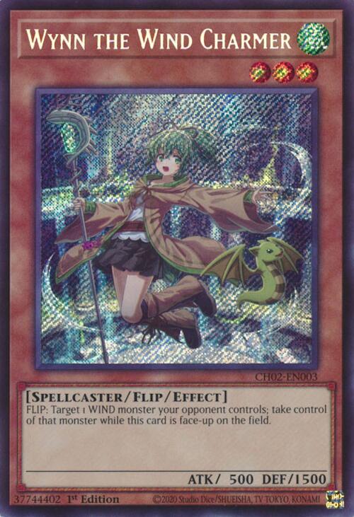 Wynn the Wind Charmer [CH02-EN003] Secret Rare | Good Games Morley