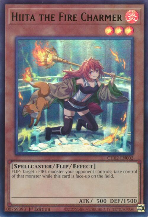 Hiita the Fire Charmer (Ultra Rare) [CH02-EN002] Ultra Rare | Good Games Morley
