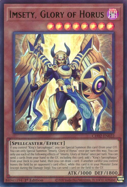 Imsety, Glory of Horus [CH02-EN022] Ultra Rare | Good Games Morley