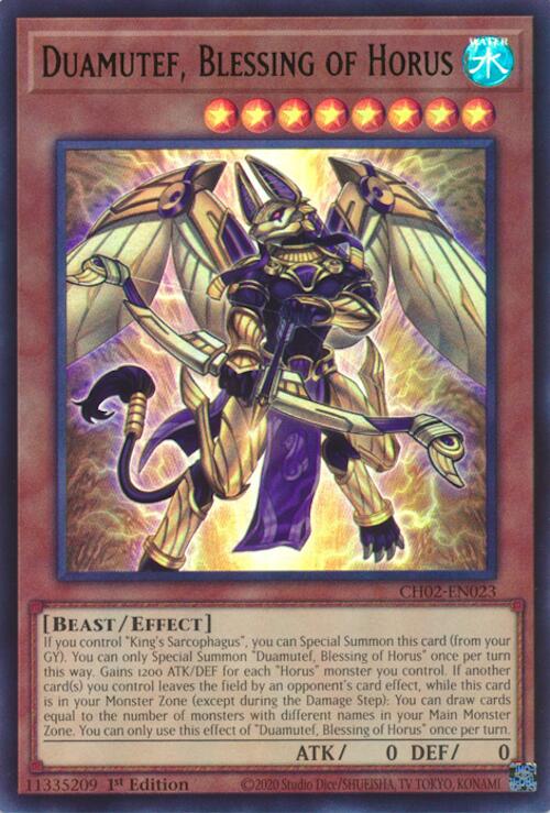 Duamutef, Blessing of Horus [CH02-EN023] Ultra Rare | Good Games Morley