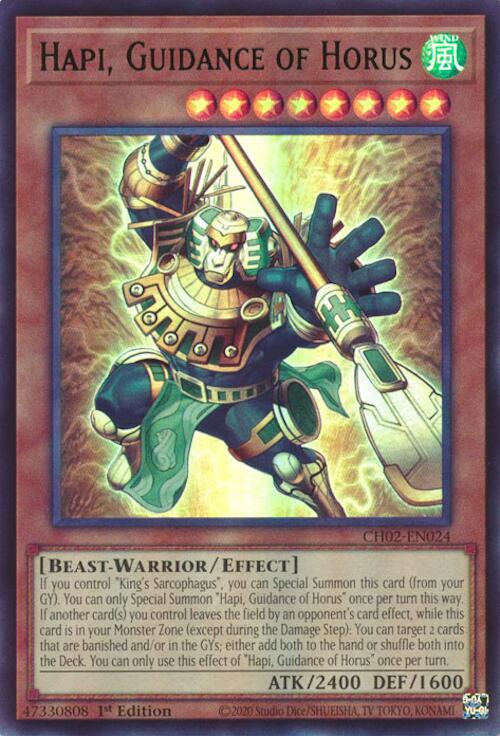 Hapi, Guidance of Horus [CH02-EN024] Ultra Rare | Good Games Morley