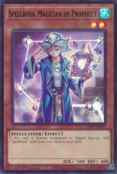 Spellbook Magician of Prophecy [CH02-EN027] Ultra Rare | Good Games Morley
