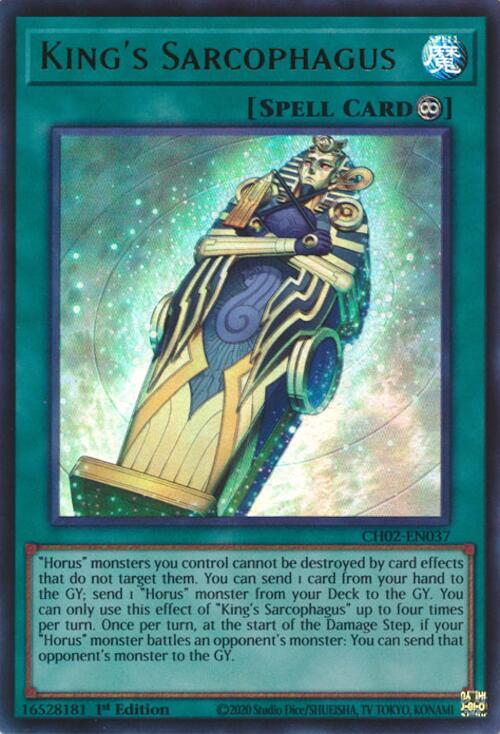 King's Sarcophagus [CH02-EN037] Ultra Rare | Good Games Morley