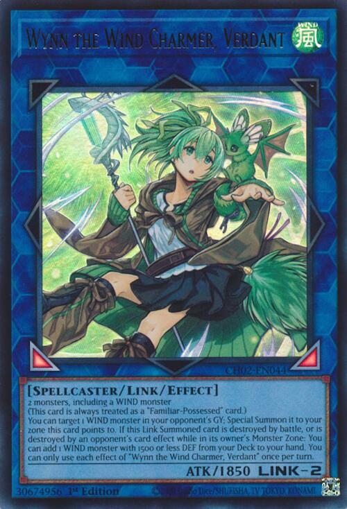 Wynn the Wind Charmer, Verdant [CH02-EN044] Ultra Rare | Good Games Morley