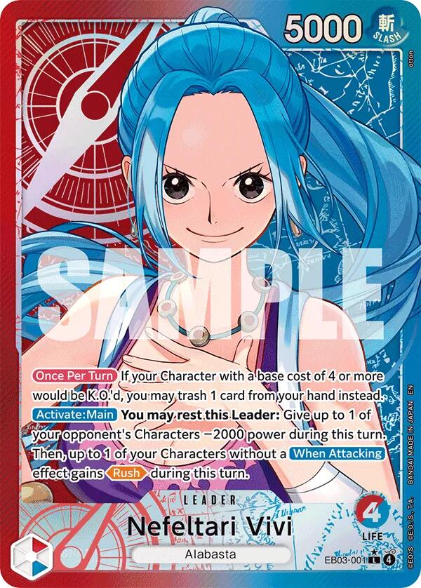 Nefeltari Vivi - 001 (Alternate Art) [Extra Booster: One Piece Heroines Edition] | Good Games Morley