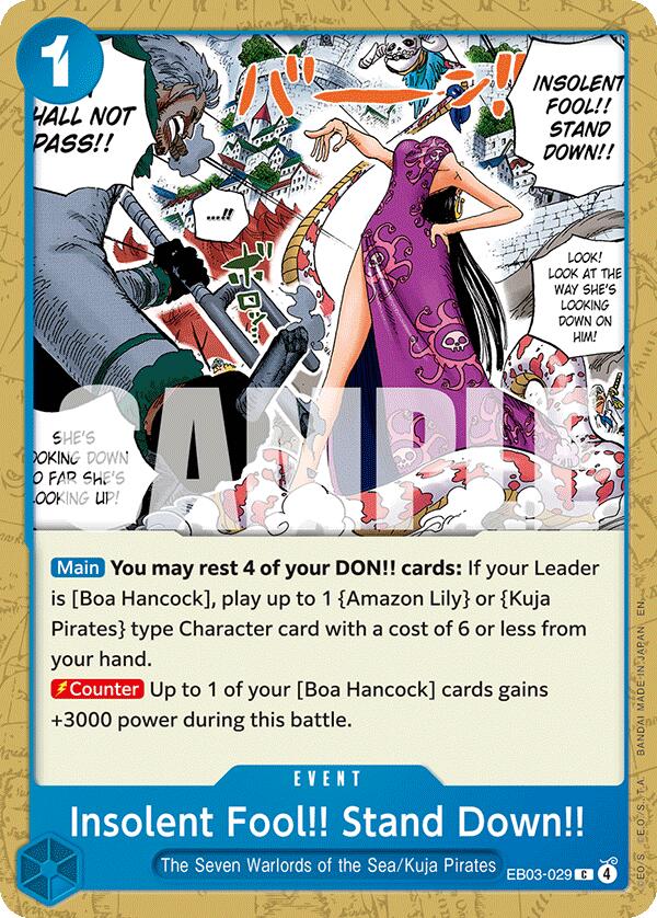 Insolent Fool!! Stand Down!! [Extra Booster: One Piece Heroines Edition] | Good Games Morley