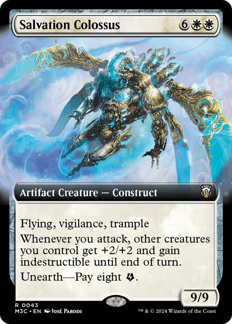 Salvation Colossus (Extended Art) (Ripple Foil) [Modern Horizons 3 Commander] | Good Games Morley