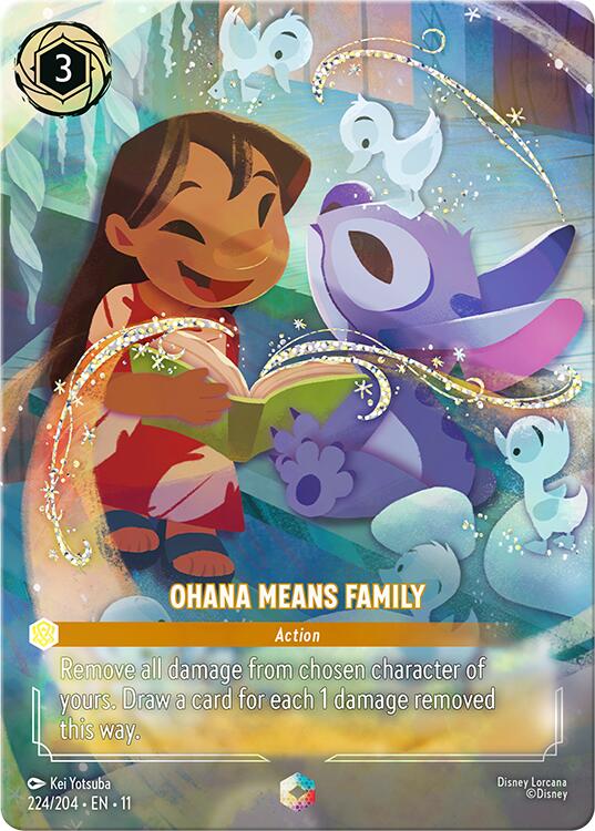 Ohana Means Family (Enchanted) (224/204) [Winterspell] | Good Games Morley
