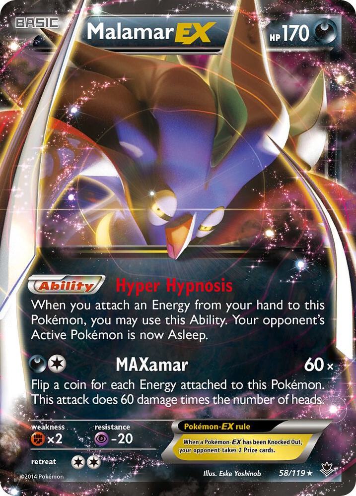 Malamar EX 58/119 (XY - Phantom Forces)  - Holofoil | Good Games Morley