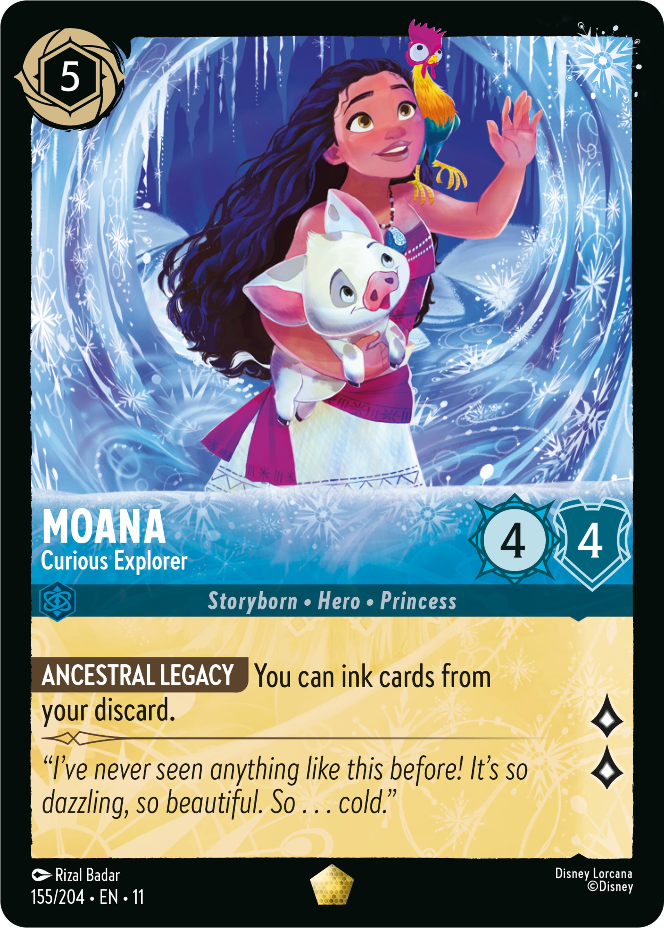 Moana - Curious Explorer (155/204) [Winterspell] | Good Games Morley