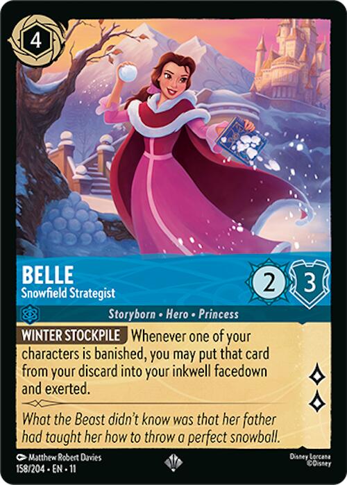 Belle - Snowfield Strategist (158/204) [Winterspell] | Good Games Morley