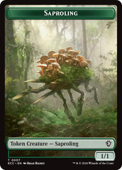 Saproling // Scarecrow Double-Sided Token [Lorwyn Eclipsed Tokens] | Good Games Morley