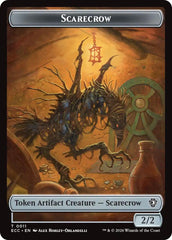 Scarecrow // Treasure Double-Sided Token [Lorwyn Eclipsed Tokens] | Good Games Morley
