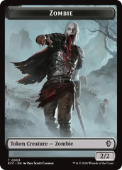 Zombie // Elf Warrior Double-Sided Token [Lorwyn Eclipsed Tokens] | Good Games Morley