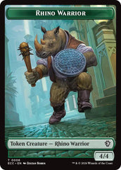 Rhino Warrior // Elemental (0010) Double-Sided Token [Lorwyn Eclipsed Tokens] | Good Games Morley