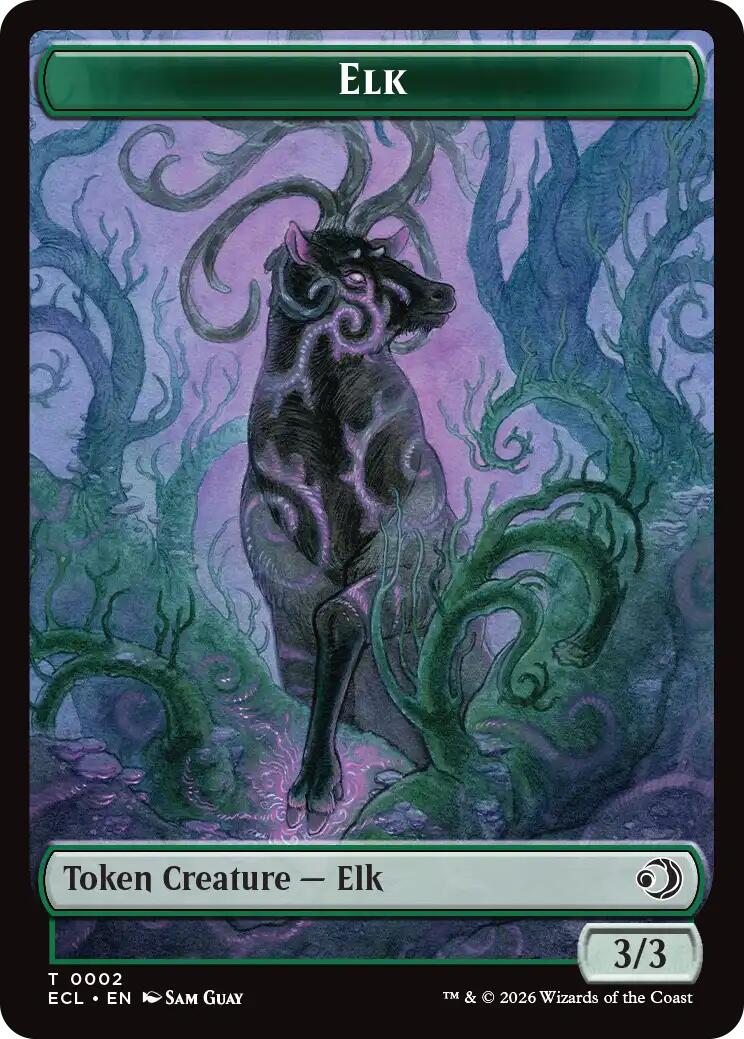 Elk // Mutavault Double-Sided Token [Lorwyn Eclipsed Tokens] | Good Games Morley