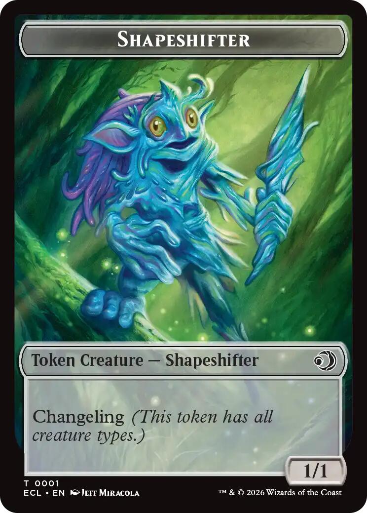 Shapeshifter // Merfolk Double-Sided Token [Lorwyn Eclipsed Tokens] | Good Games Morley