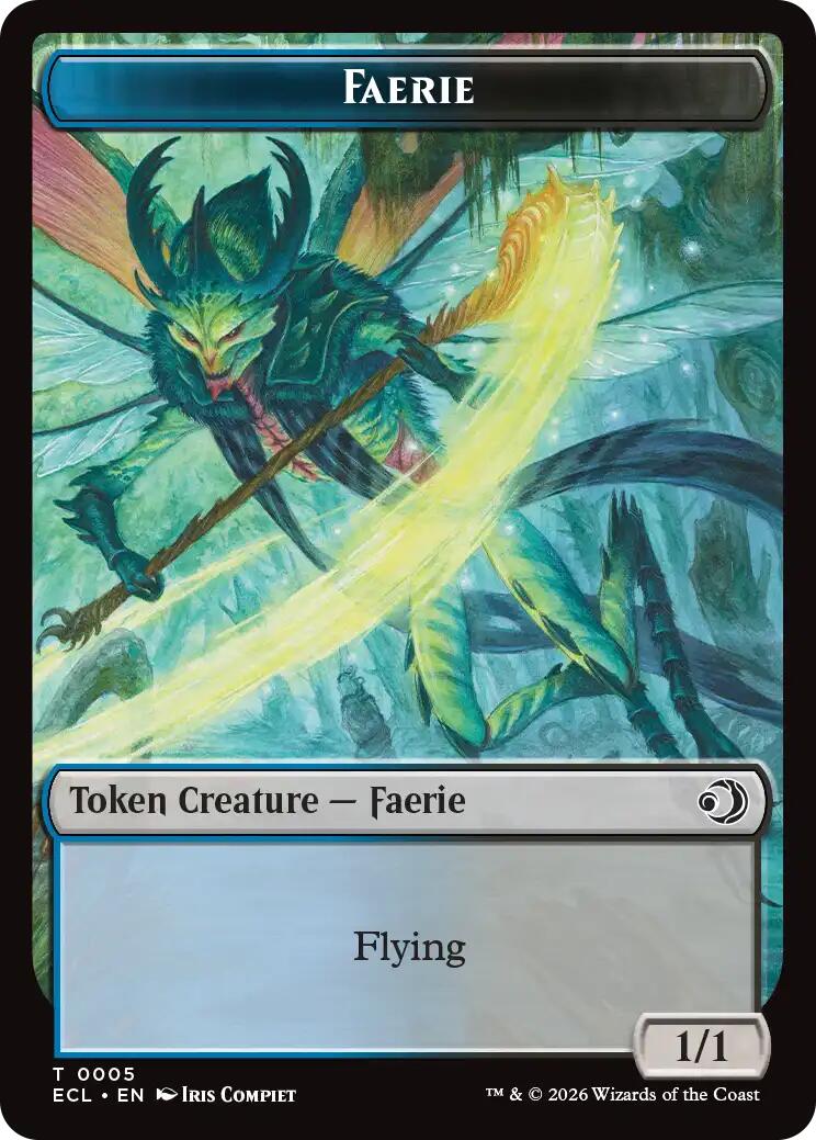 Faerie // Goblin Double-Sided Token [Lorwyn Eclipsed Tokens] | Good Games Morley