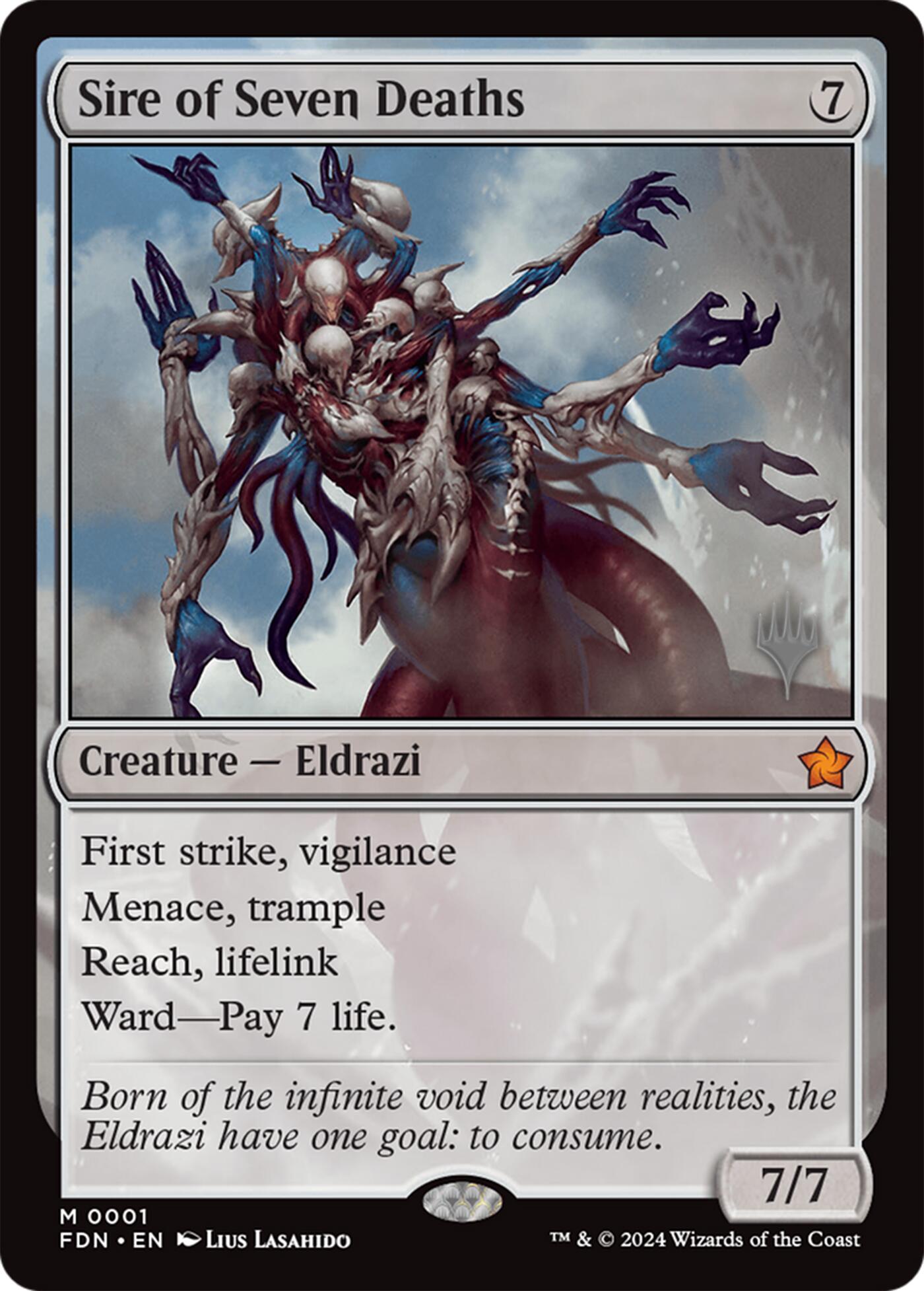 Sire of Seven Deaths [Lorwyn Eclipsed Promos] | Good Games Morley