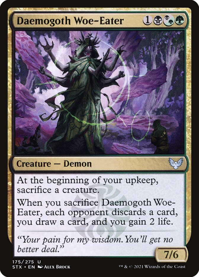 Daemogoth Woe-Eater 175/275 (Strixhaven: School of Mages)  - Foil | Good Games Morley