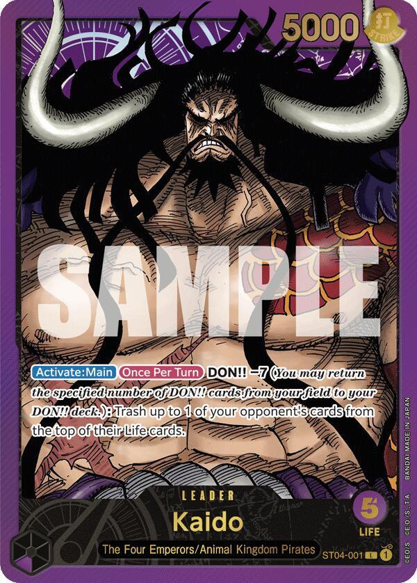 Kaido (PCC Leader) ST04-001 (One Piece Promotion Cards)  - Foil | Good Games Morley