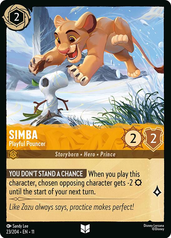 Simba - Playful Pouncer (23/204) [Winterspell] | Good Games Morley