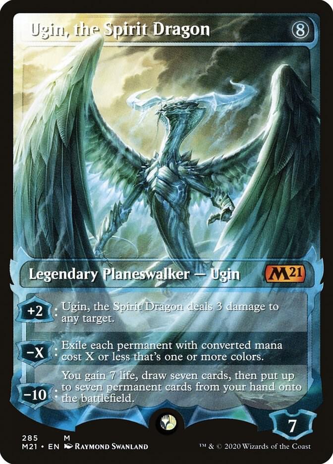 Ugin, the Spirit Dragon 285 (Core Set 2021)  - Showcase Foil | Good Games Morley