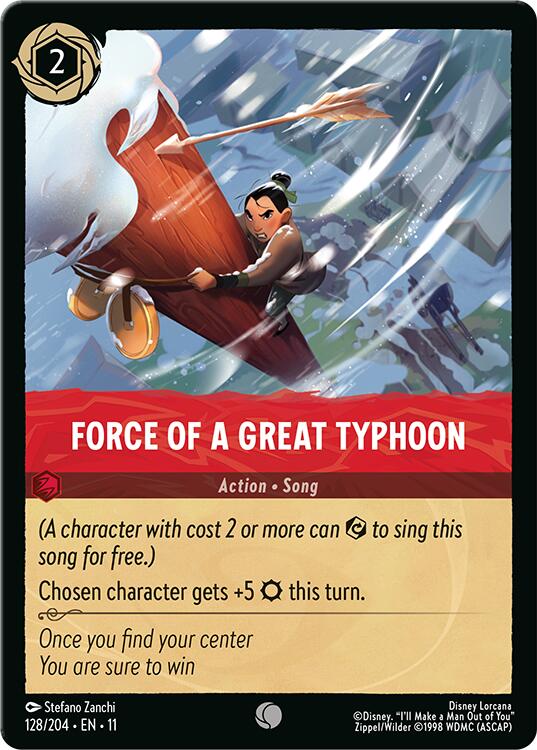 Force of a Great Typhoon (128/204) [Winterspell] | Good Games Morley