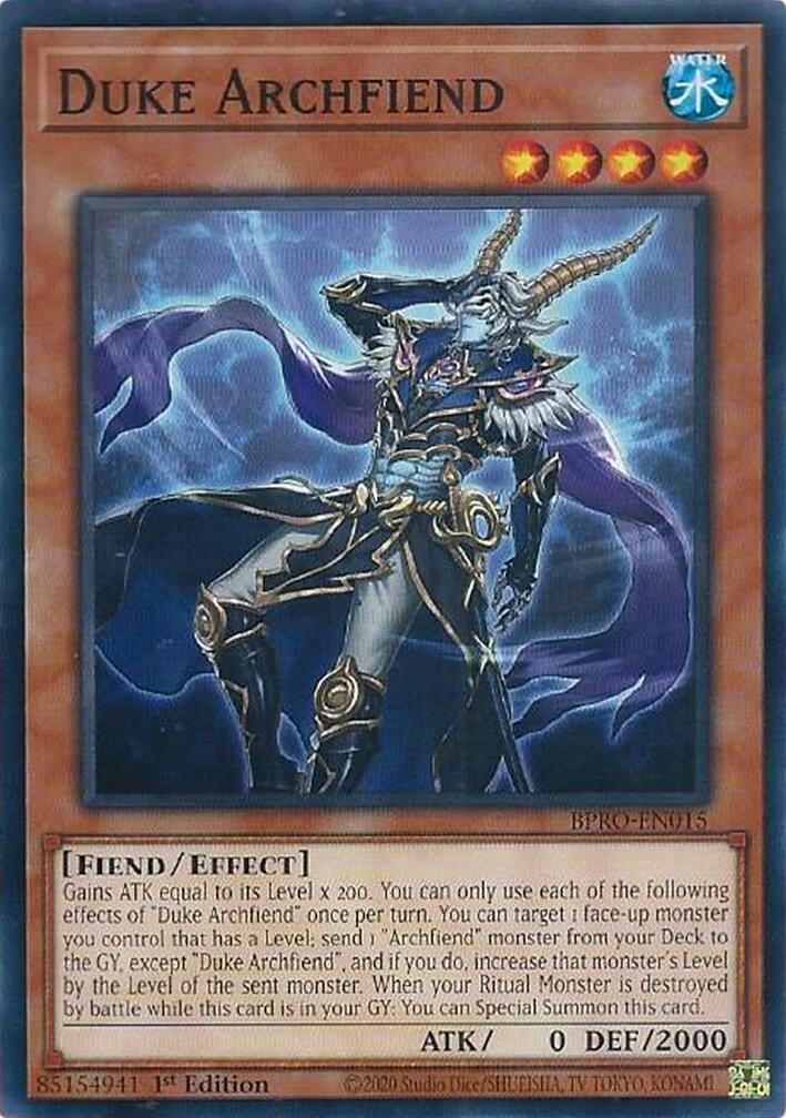 Duke Archfiend [BPRO-EN015] Common | Good Games Morley