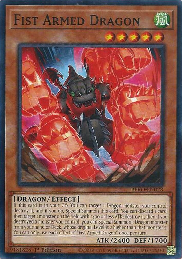 Fist Armed Dragon [BPRO-EN028] Common | Good Games Morley