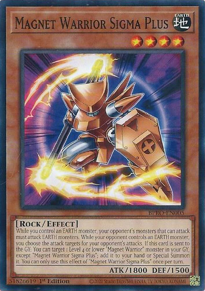 Magnet Warrior Sigma Plus [BPRO-EN005] Common | Good Games Morley