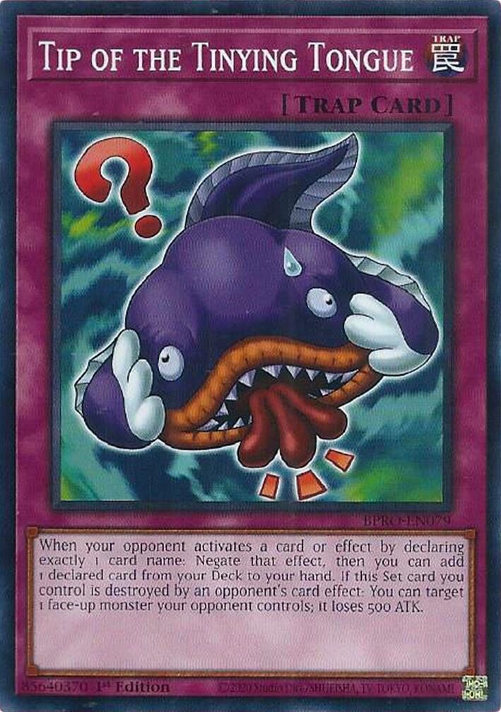 Tip of the Tinying Tongue [BPRO-EN079] Common | Good Games Morley