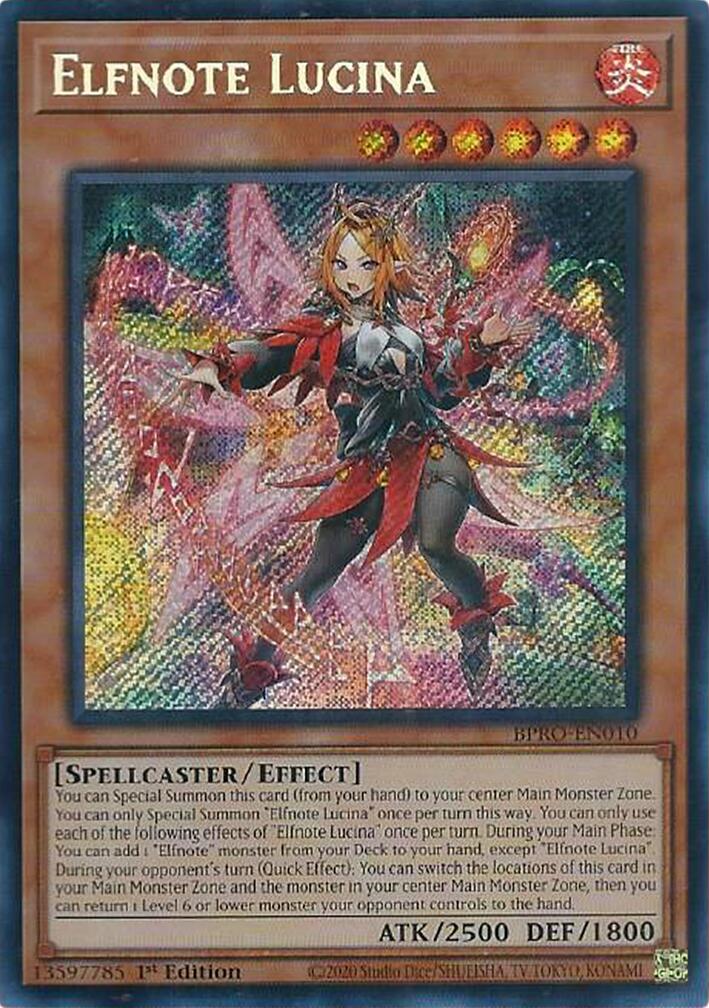 Elfnote Lucina [BPRO-EN010] Secret Rare | Good Games Morley