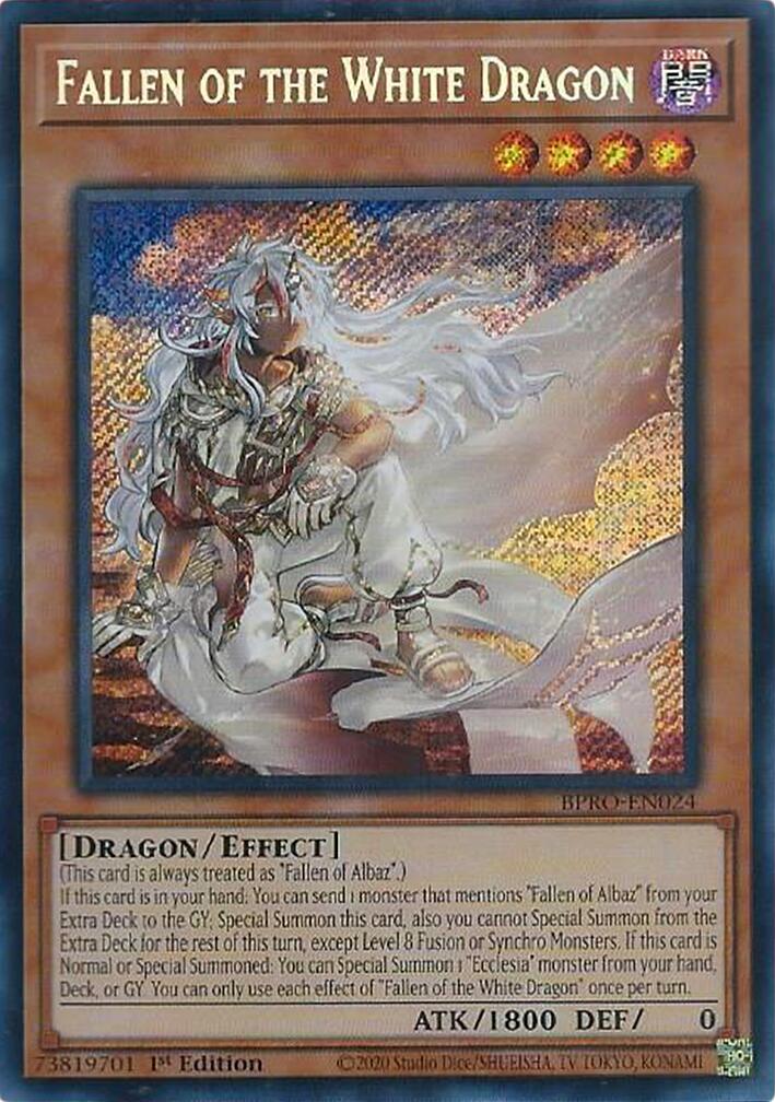 Fallen of the White Dragon [BPRO-EN024] Secret Rare | Good Games Morley