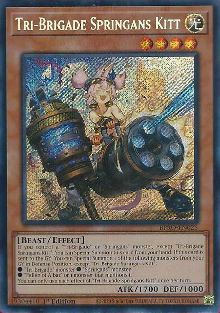 Tri-Brigade Springans Kitt [BPRO-EN025] Secret Rare | Good Games Morley
