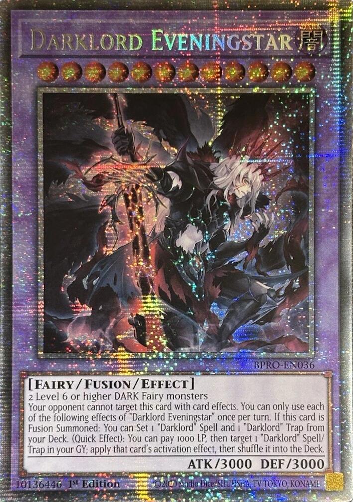Darklord Eveningstar (Starlight Rare) [BPRO-EN036] Starlight Rare | Good Games Morley