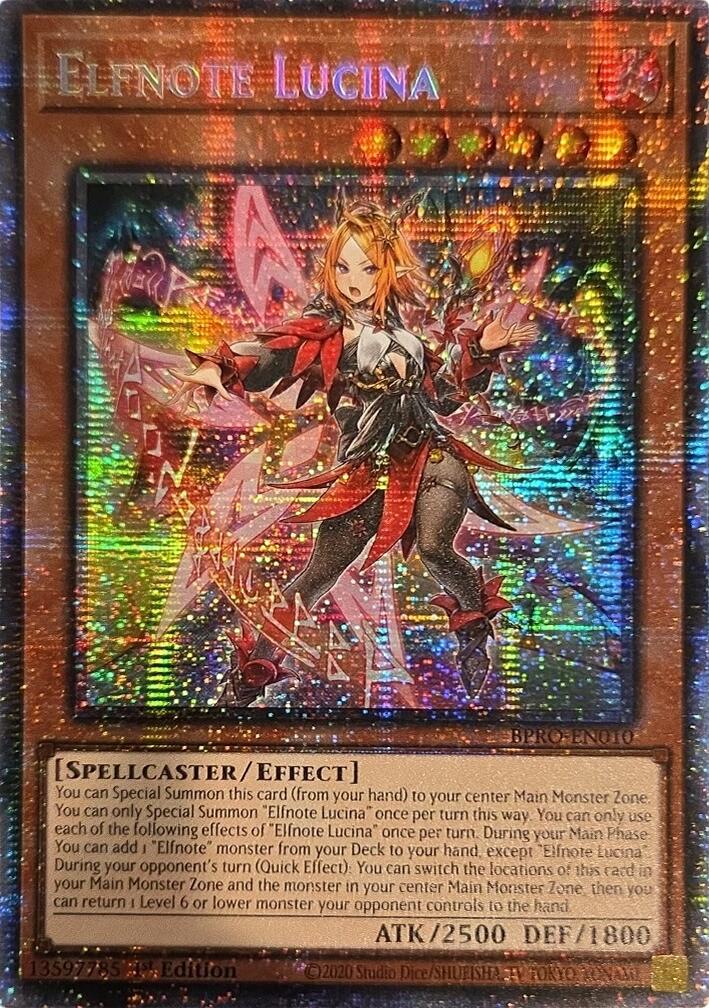 Elfnote Lucina (Starlight Rare) [BPRO-EN010] Starlight Rare | Good Games Morley