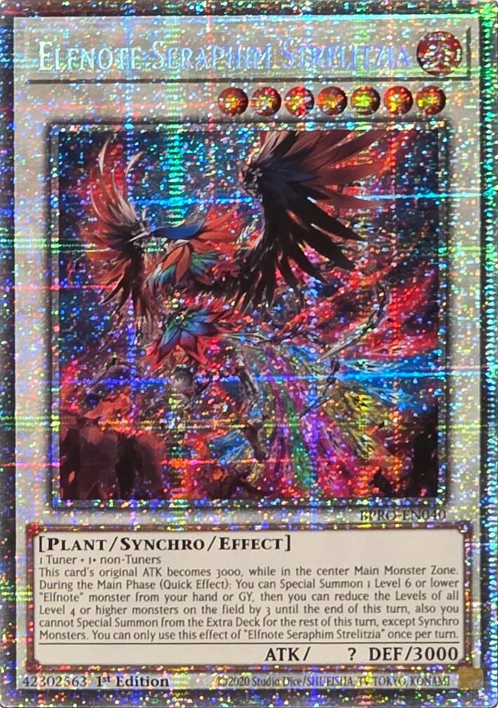 Elfnote Seraphim Strelitzia (Starlight Rare) [BPRO-EN040] Starlight Rare | Good Games Morley