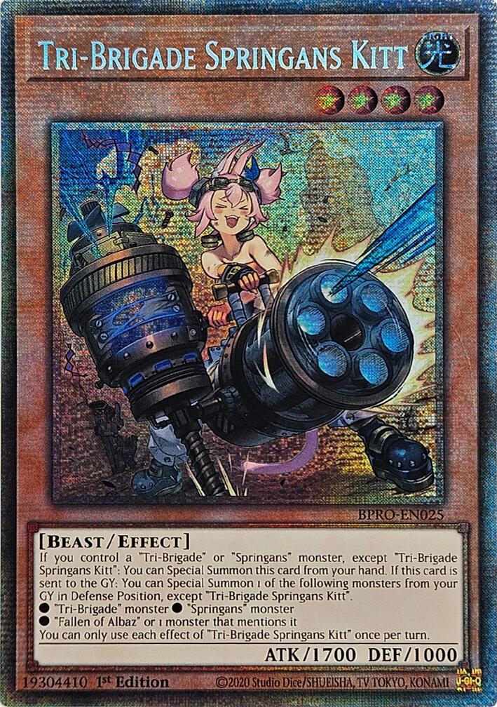 Tri-Brigade Springans Kitt (Starlight Rare) [BPRO-EN025] Starlight Rare | Good Games Morley