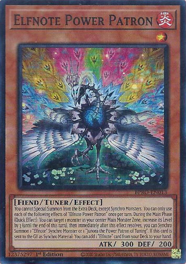 Elfnote Power Patron [BPRO-EN013] Super Rare | Good Games Morley